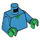 LEGO Dark Azure Zombie Minifig Torso (973 / 76382)