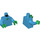 LEGO Donker Azuurblauw Zombie Minifig Torso (973 / 76382)