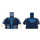 LEGO Dark Blue Arctic Expedition Leader Minifig Torso (973 / 76382)