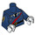 LEGO Dark Blue Barbara Gordon Minifig Torso with Golden Badge and Gloves (973 / 88585)