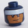 LEGO Dark Blue Batman (Classic TV Series) Minifigure Head (Recessed Solid Stud) (3626 / 25657)