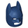 LEGO Mörkblå Batman Cowl Mask med kantiga öron (10113 / 28766)