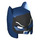 LEGO Blu scuro Batman Cowl Maschera con Corto Orecchie e Open Chin con Nero Maschera (18987)