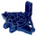 LEGO Dark Blue Bionicle Connector Block 3 x 7 x 6 with Ball Socket and Five Pin Holes (47331)