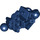 LEGO Donkerblauw Bionicle Vahki Lower Been Sectie met Twee Bal Joints en Drie Pin Gaten (47328)