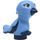 LEGO Dark Blue Bird with Feet Together with Medium Blue Body and Brown Eyes (36378)