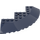 LEGO Mørkeblå Klods 10 x 10 Rund Hjørne med Tapered Edge (58846)
