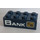 LEGO Dark Blue Brick 2 x 4 with &#039;BANK&#039; and City Bank Logo Right Sticker (3001)