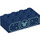 LEGO Dark Blue Brick 2 x 4 with Mickey Mouse head and Stars (3001 / 102135)