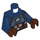 LEGO Dunkelblau Captain America mit Haar und Detailed Suit Minifig Torso (973 / 76382)
