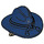 LEGO Dark Blue Cavalry Hat with Crossed Cutlasses and Dark Tan Long Curly Hair (13776)