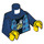 LEGO Blu scuro Checkered Giacca con Banana Maglietta Busto (973 / 76382)