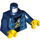 LEGO Dark Blue Checkered Jacket with Banana Shirt Torso (973 / 76382)