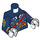 LEGO Dark Blue Commissioner Gordon - Condecorated From LEGO Batman Movie Minifig Torso (973 / 76382)
