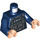 LEGO Donkerblauw Commissioner James Gordon Torso (973 / 76382)
