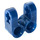 LEGO Dark Blue Cross Block 2 x 2 Split (Axle / Twin Pin) (41678)