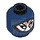 LEGO Dark Blue Death Dealer Minifigure Head (Recessed Solid Stud) (3626 / 77010)