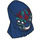 LEGO Dark Blue Deviant Leader Kro Head (69176)