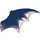 LEGO Dark Blue Dragon Wing with Transparent Purple Trailing Edge (23989)