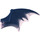 LEGO Dunkelblau Drachen Flügel mit Transparent Purple Trailing Kante (23989)