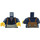 LEGO Dark Blue Edna Minifig Torso (973 / 76382)