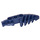 LEGO Dark Blue Foot with Pin Holes 2 x 7 x 1.5 (50858)