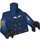 LEGO Donkerblauw GCPD Officer Minifig Torso (973 / 88585)
