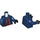 LEGO Donkerblauw Harry Potter met Dark Blauw Jack en Grijs Medium Benen met Donkerrood Kap Minifiguur Torso (973 / 76382)