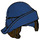 LEGO Dark Blue Hat with Folded Brim and Dark Brown Bob Cut Hair (28271 / 39562)