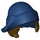 LEGO Dark Blue Hat with Folded Brim and Dark Brown Bob Cut Hair (28271 / 39562)