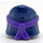 LEGO Dark Blue Head Wrap with Dark Purple Tie and Knot (20568)