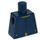 LEGO Dark Blue Hector Barbossa Torso without Arms (973)