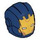 LEGO Blu scuro Casco con Liscio Anteriore con Iron Legion Gold Faceplate (28631)