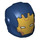 LEGO Blu scuro Casco con Liscio Anteriore con Iron Legion Gold Faceplate (28631)