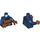LEGO Dark Blue Hex Minifig Torso (973 / 76382)