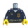 LEGO Donkerblauw Highway Patrol Torso (973)