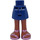 LEGO Dark Blue Hip with Basic Curved Skirt with Pink Sandals with Thin Hinge (2241)
