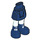 LEGO Blu scuro Fianco con Basic Curvo Gonna con Verde sabbiato Gambe e Dark Blu Boots con cerniera spessa (35634 / 92820)