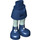 LEGO Blu scuro Fianco con Basic Curvo Gonna con Verde sabbiato Gambe e Dark Blu Boots con cerniera spessa (35634 / 92820)