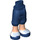 LEGO Bleu foncé Hanche avec Longue Shorts avec Light Flesh Jambes et blanc Soccer Shoes (18353 / 92819)