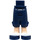 LEGO Donkerblauw Heup met Lang Shorts met Light Flesh Poten en Wit Soccer Shoes (18353 / 92819)