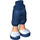 LEGO Blu scuro Fianco con Lungo Pantaloncini con Chiaro Carne Gambe e Bianco Calcio Shoes (18353 / 92819)