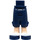 LEGO Blu scuro Fianco con Lungo Pantaloncini con Chiaro Carne Gambe e Bianco Calcio Shoes (18353 / 92819)