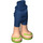 LEGO Donkerblauw Heup met Pants met Limoen Sandals (16925 / 35573)