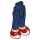 LEGO Dark Blue Hip with Pants with Red Shoes (35584)