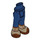 LEGO Dark Blue Hip with Pants with Tan Lace up boots (35642)