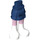 LEGO Dark Blue Hip with Short Double Layered Skirt with Bright Pink Legs and White Boots (92818)