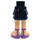 LEGO Dark Blue Hip with Short Double Layered Skirt with Lavender Open Shoes with Ankle Straps (23898 / 35624)