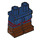 LEGO Donkerblauw Heupen en benen met Reddish Bruin Boots met Knoppen en Rood Strepen (3815)