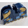 LEGO Blu scuro Cavallo Barding con Gold Armatura (2490 / 59587)